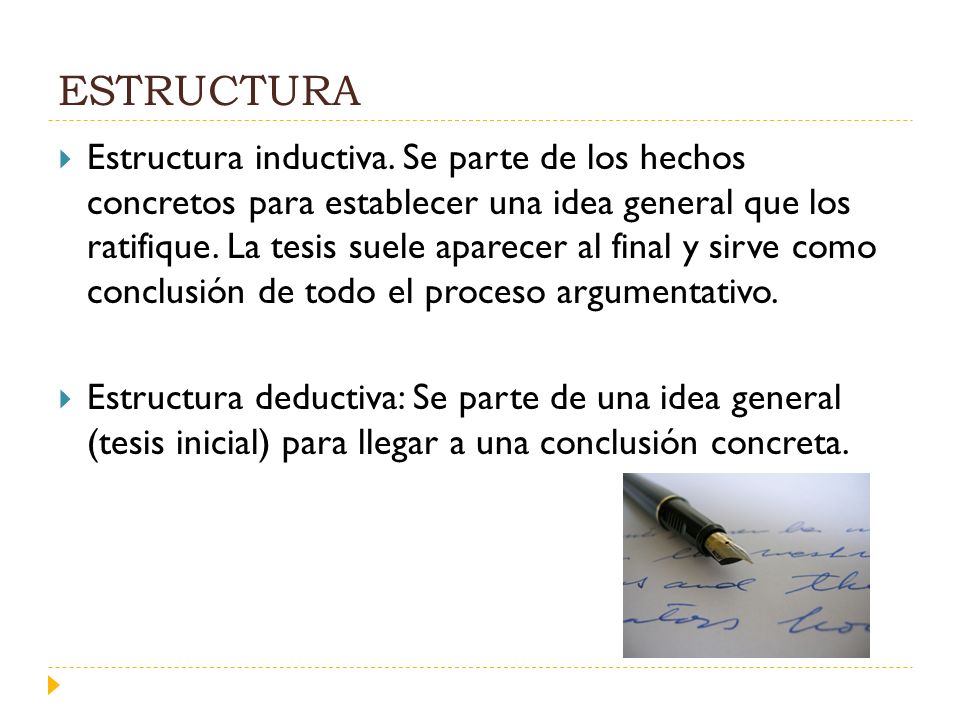ESTRUCTURA Estructura inductiva.