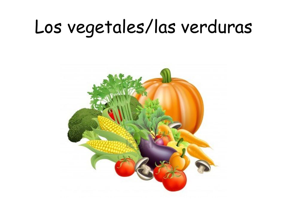 Los vegetales/las verduras