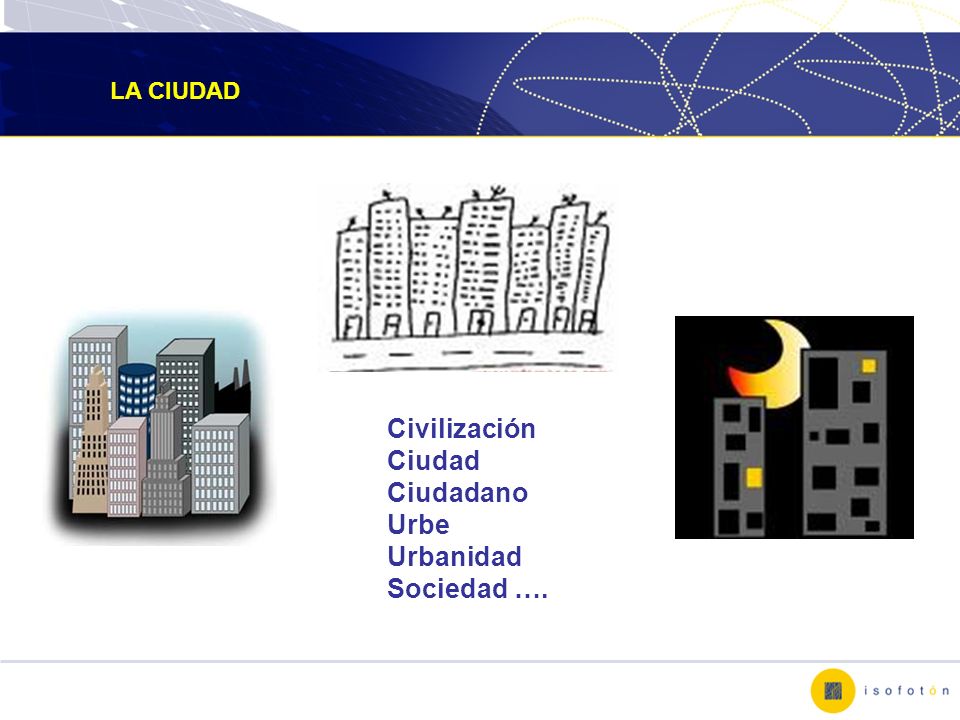 Civilización Ciudad Ciudadano Urbe Urbanidad Sociedad …. LA CIUDAD