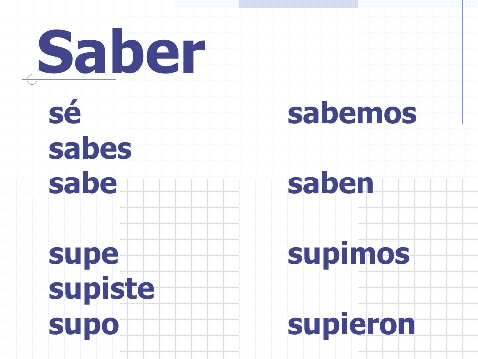 Conocer Saber vs.