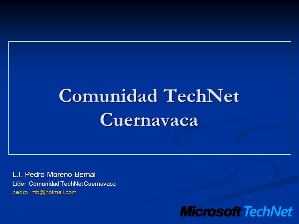 Comunidad TechNet Cuernavaca L.I.