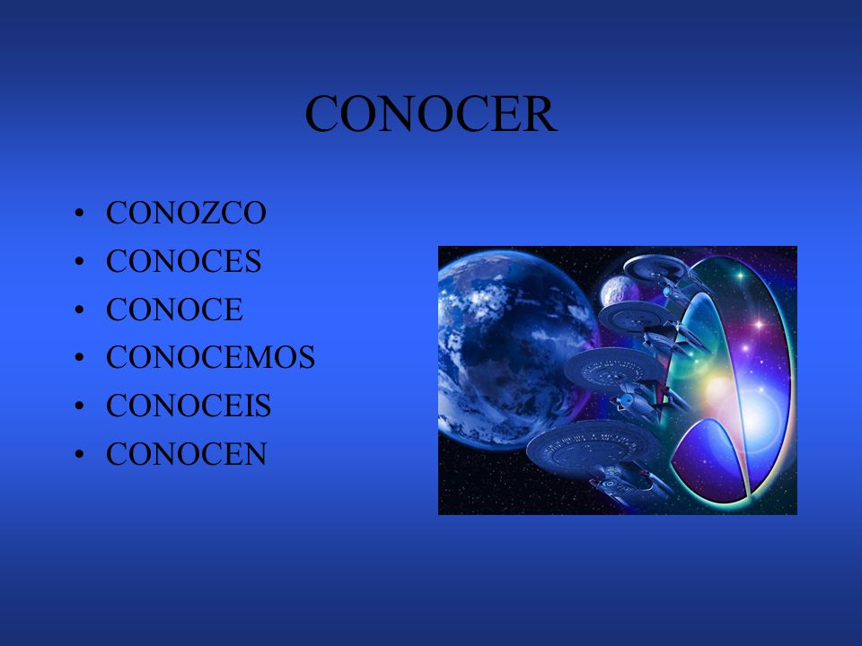 SABER VS. CONOCER How do we know when to use these 2 beautiful verbs