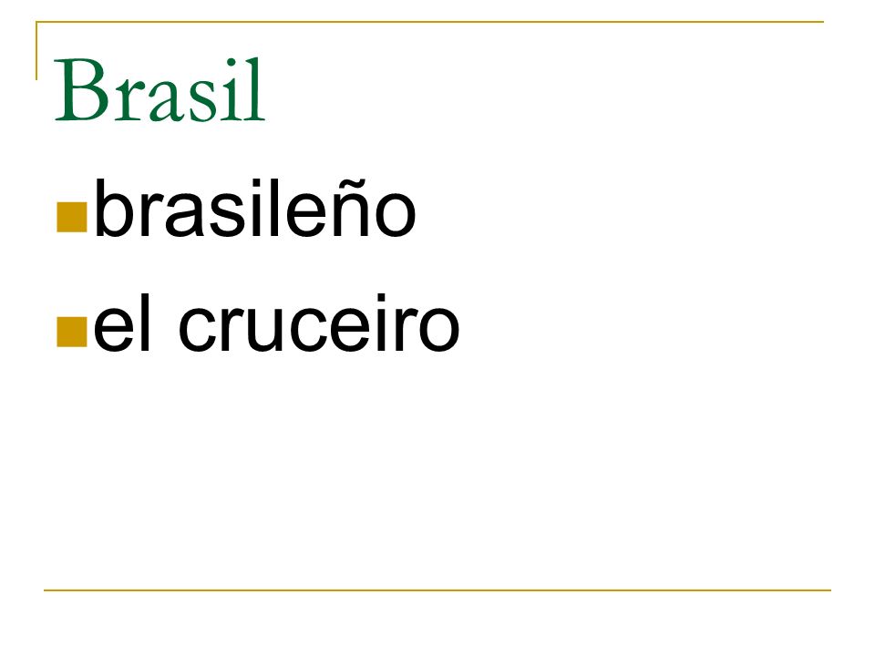 Brasil brasileño el cruceiro