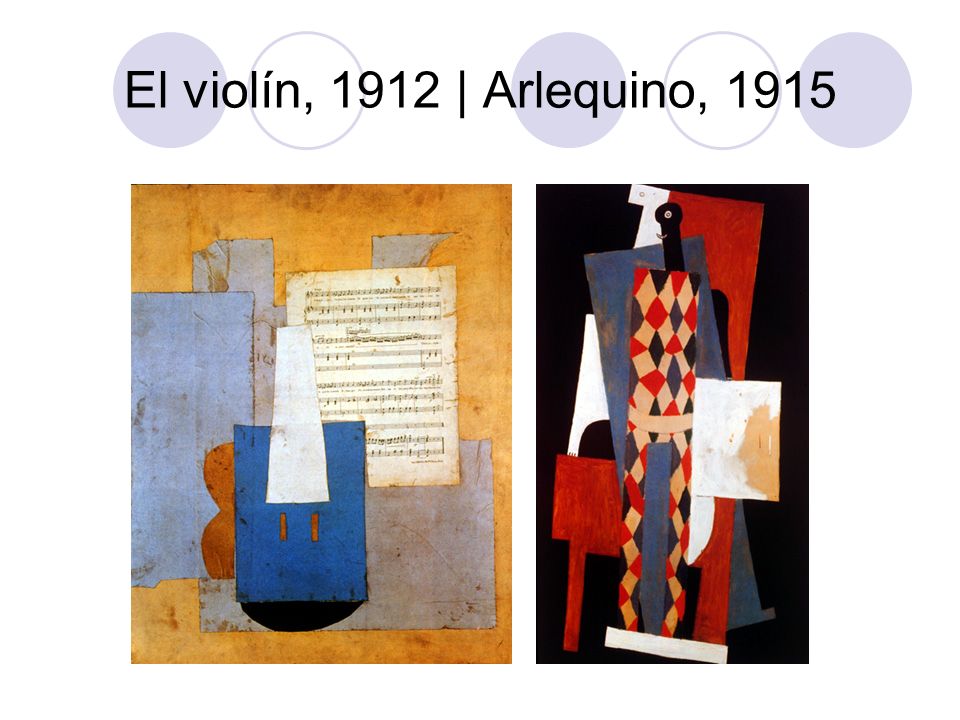 El violín, 1912 | Arlequino, 1915