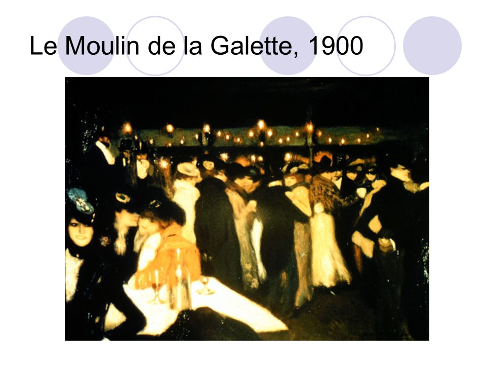 Le Moulin de la Galette, 1900