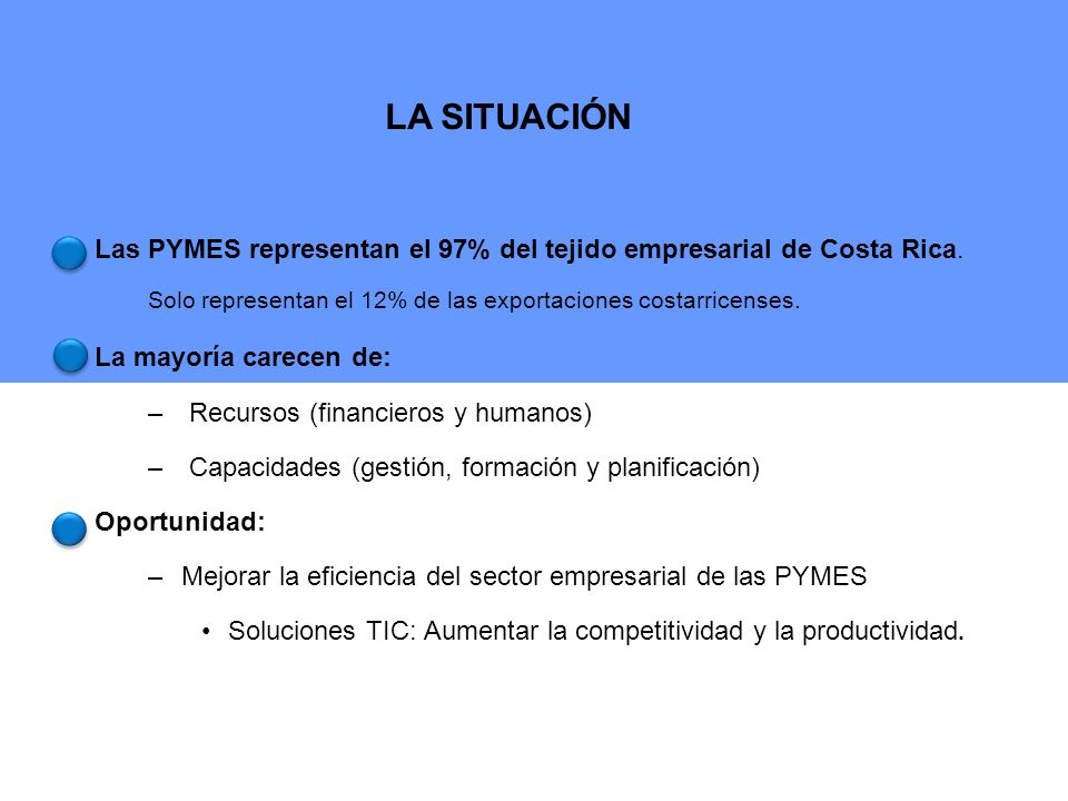 Asistencia a PYMES para la utilización de las TIC en el proceso de Exportación de sus Bienes y Servicios CADEXCO – Cámara de Exportadores de Costa Rica Exporta 2.0