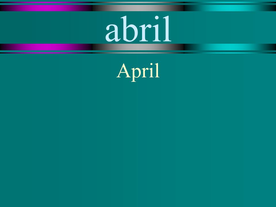 marzo March