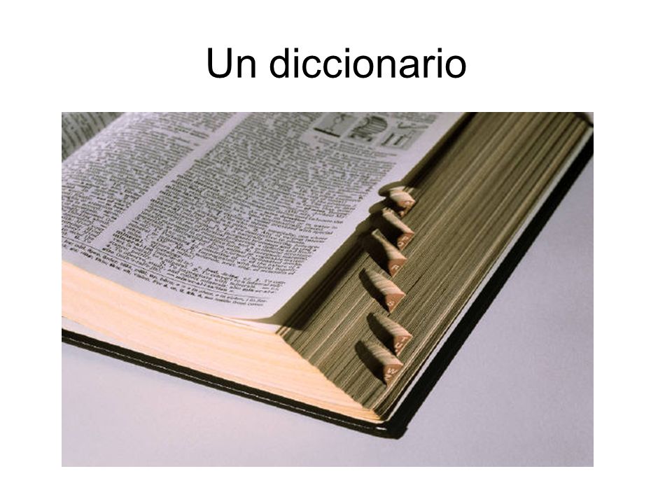 Un diccionario