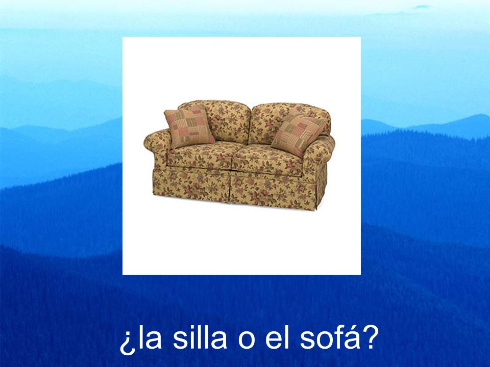 ¿la silla o el sofá