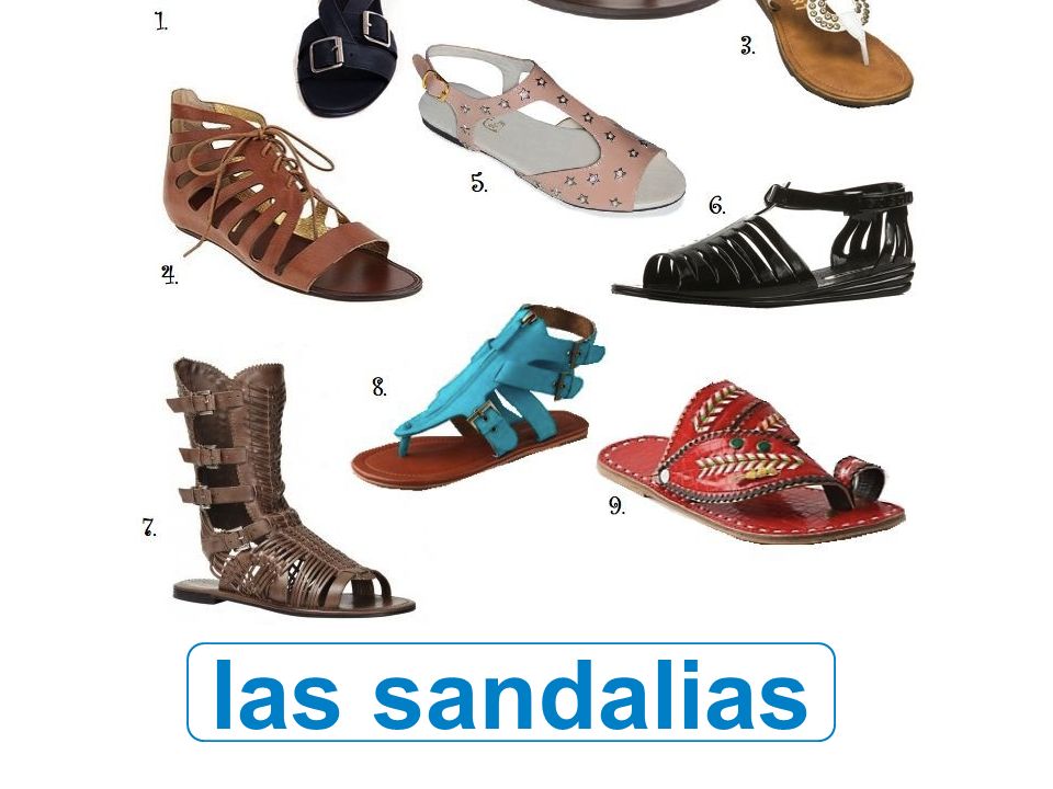 las sandalias
