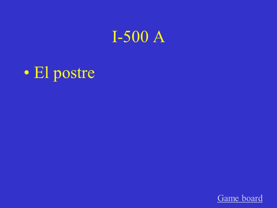 I-400 A El camarero Game board