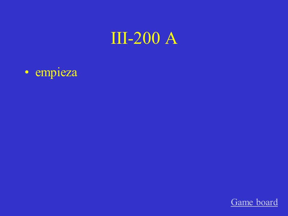 III-100 A almuerzo Game board
