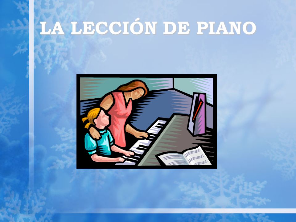 LA LECCIÓN DE PIANO
