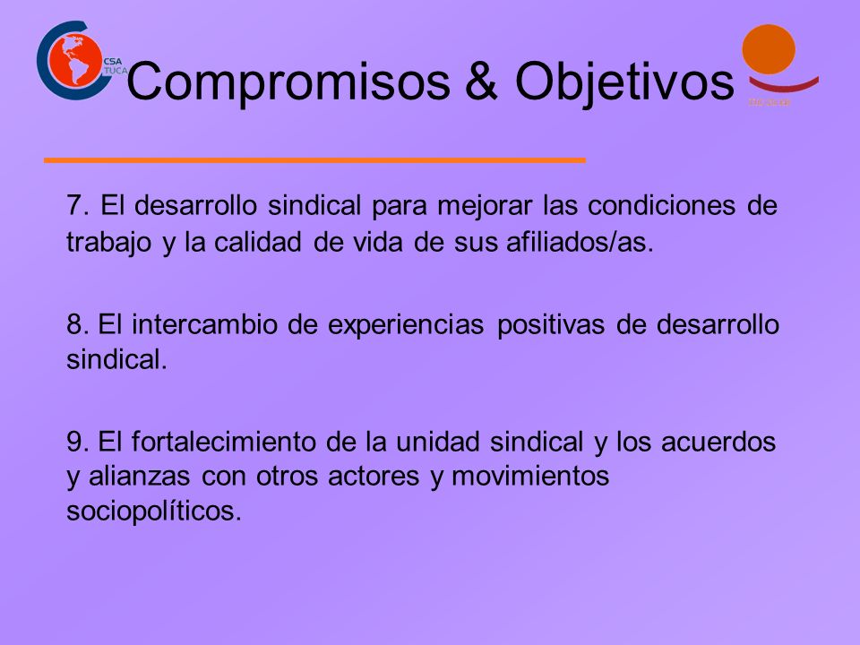 Compromisos & Objetivos 7.
