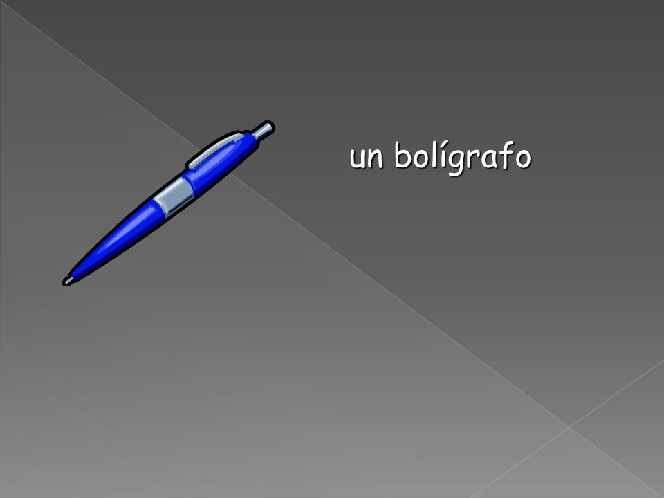 un bolígrafo