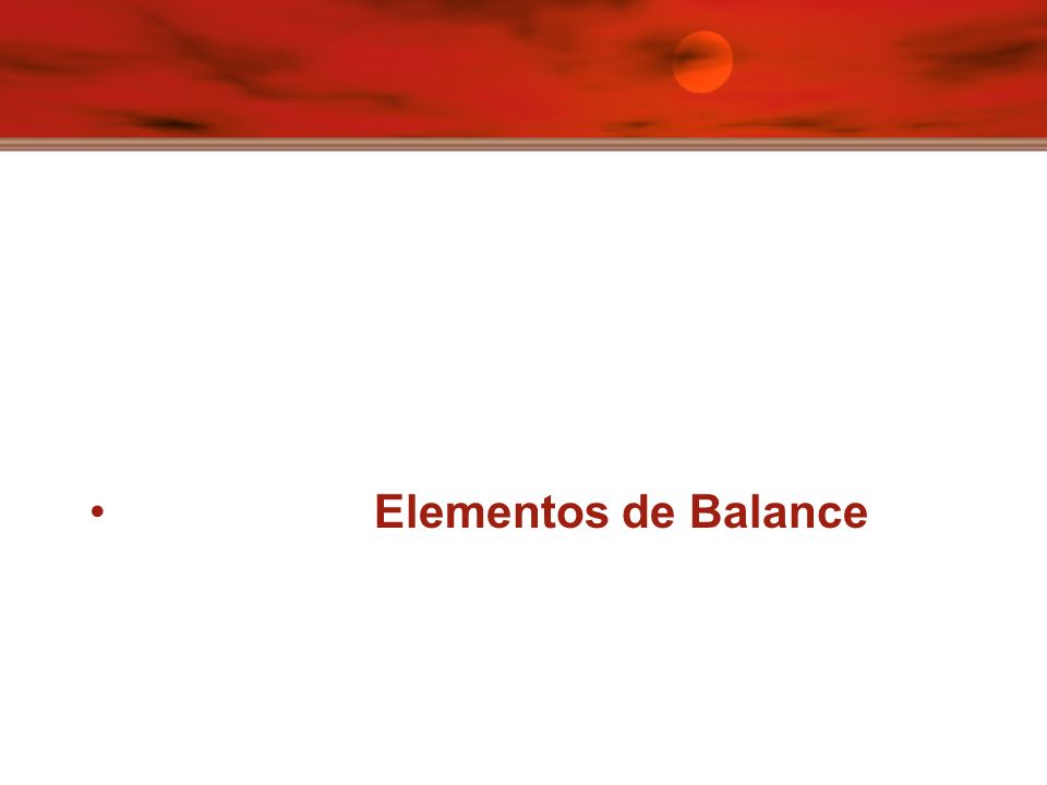 Elementos de Balance