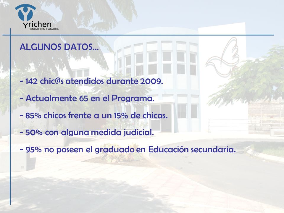 ALGUNOS DATOS… atendidos durante 2009.