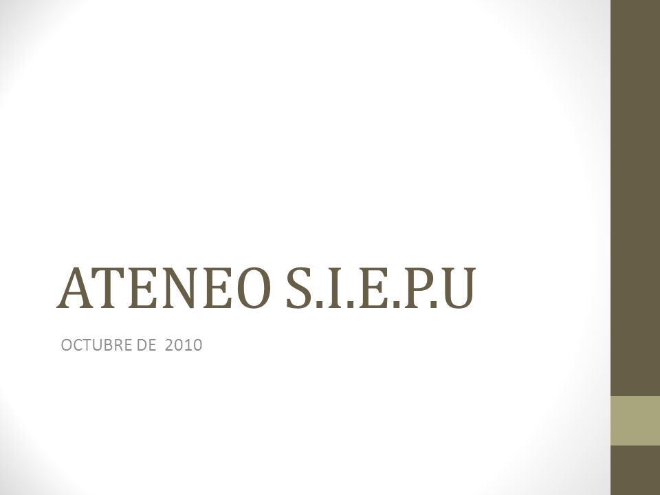 ATENEO S.I.E.P.U OCTUBRE DE 2010