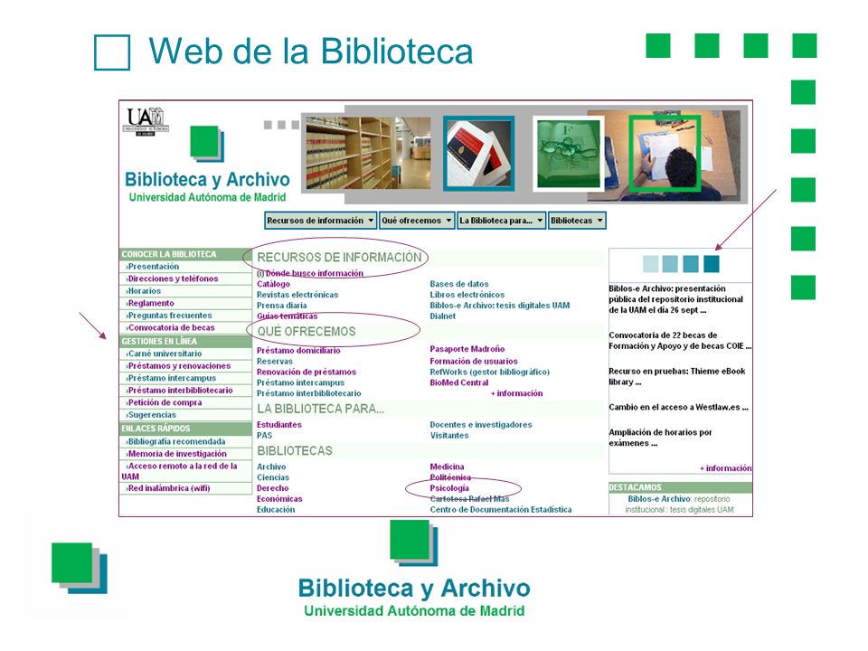 Web de la Biblioteca