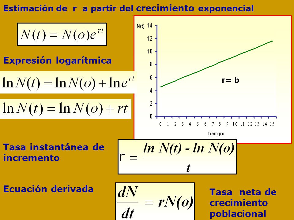  EXPONENCIAL. Conceptos. Índice intrínseco de incremento  natural. Tasa neta de crecimiento. Tiempo de duplicación.  CRECIMIENTO  LOGISTICO. - ppt descargar