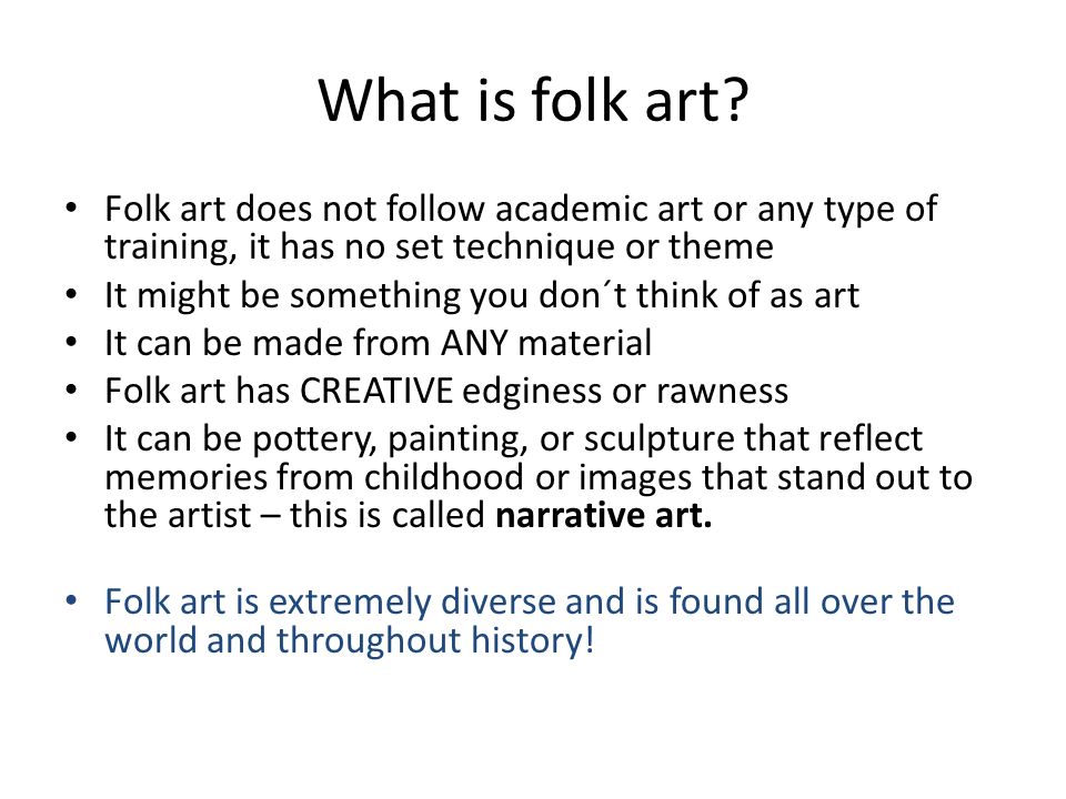 What is Folk Art?