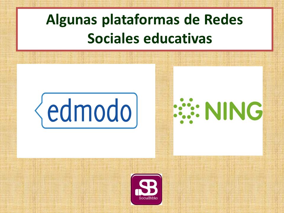 Algunas plataformas de Redes Sociales educativas