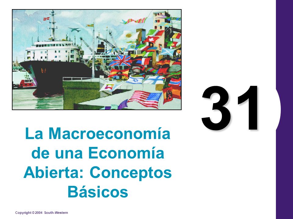 Copyright © 2004 South-Western 31 La Macroeconomía de una Economía Abierta: Conceptos Básicos