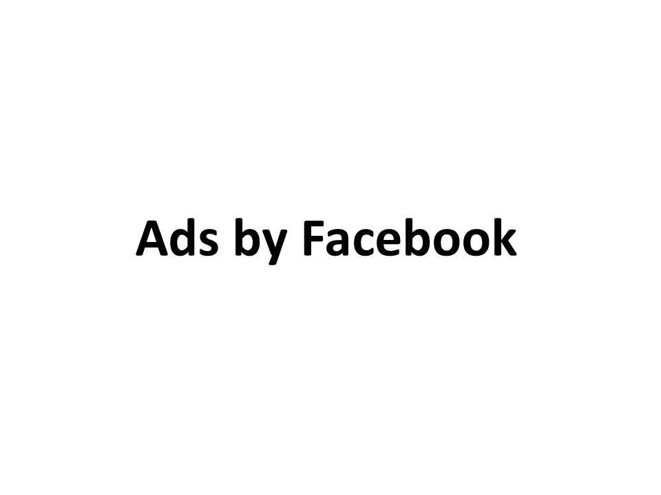 Ads by Facebook