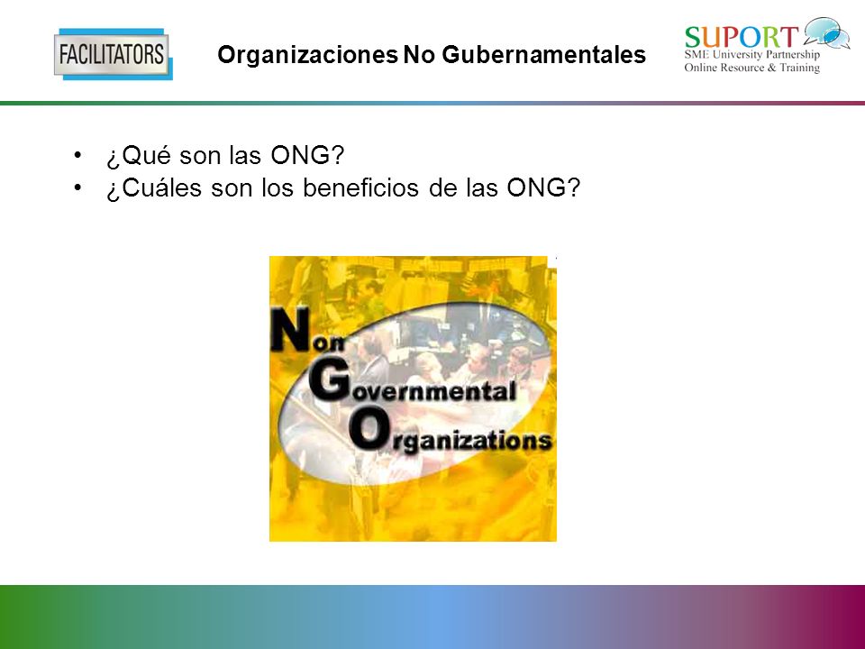 Organizaciones No Gubernamentales ¿Qué son las ONG ¿Cuáles son los beneficios de las ONG