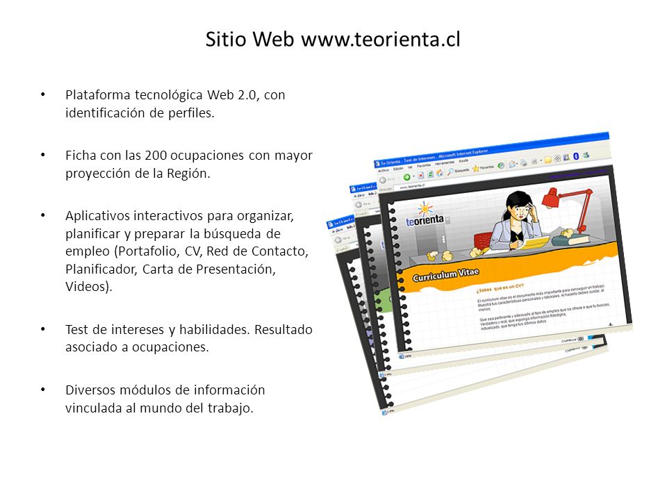 Sitio Web   Plataforma tecnológica Web 2.0, con identificación de perfiles.