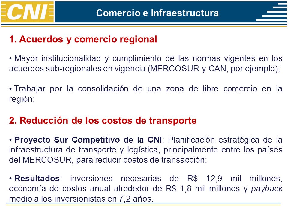 Comercio e Infraestructura 1.