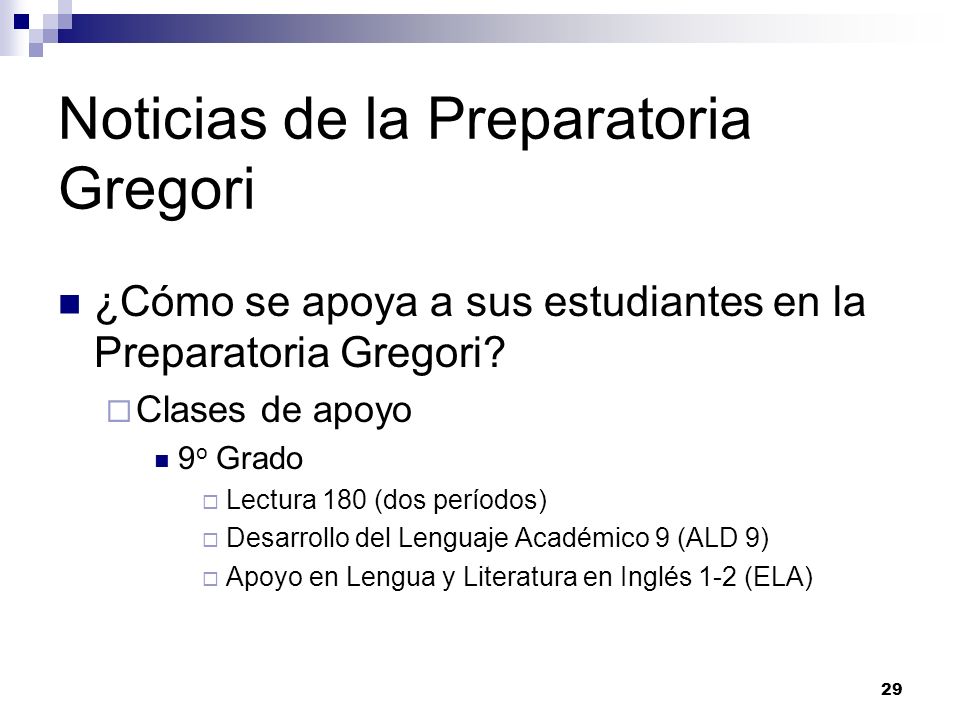 Noticias de la Preparatoria Gregori ¿Cómo se apoya a sus estudiantes en la Preparatoria Gregori.