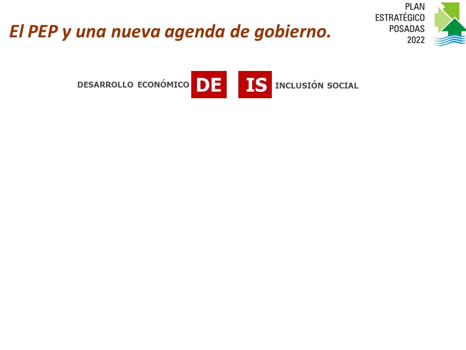 DEIS INCLUSIÓN SOCIAL DESARROLLO ECONÓMICO Agenda de Gestión El PEP y una nueva agenda de gobierno.
