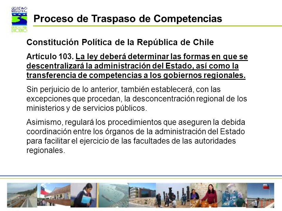 Constitución Política de la República de Chile Artículo 103.
