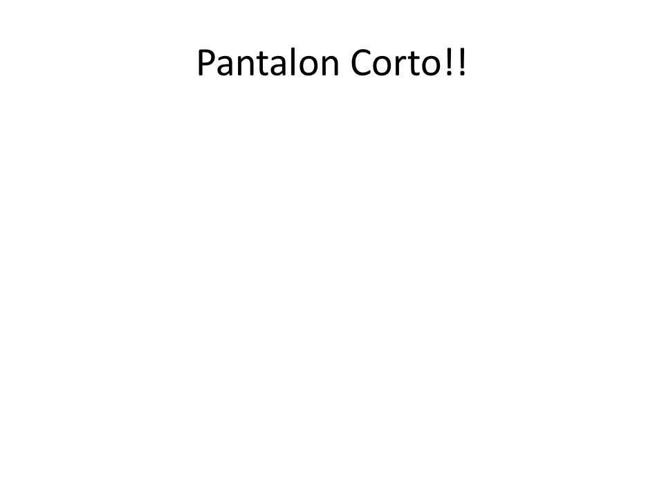 Pantalon Corto!!