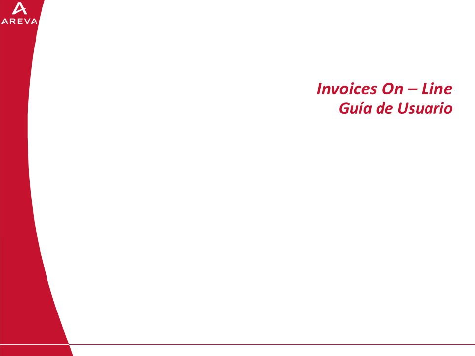 Invoices On – Line Guía de Usuario