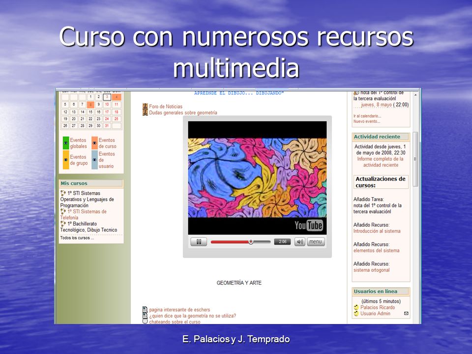 E. Palacios y J. Temprado Curso con numerosos recursos multimedia