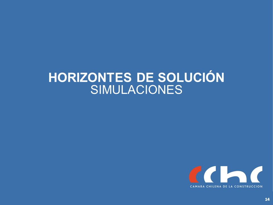 HORIZONTES DE SOLUCIÓN SIMULACIONES 14