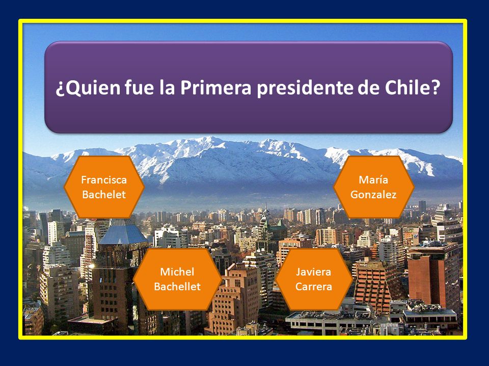 ¿Quien fue la Primera presidente de Chile.
