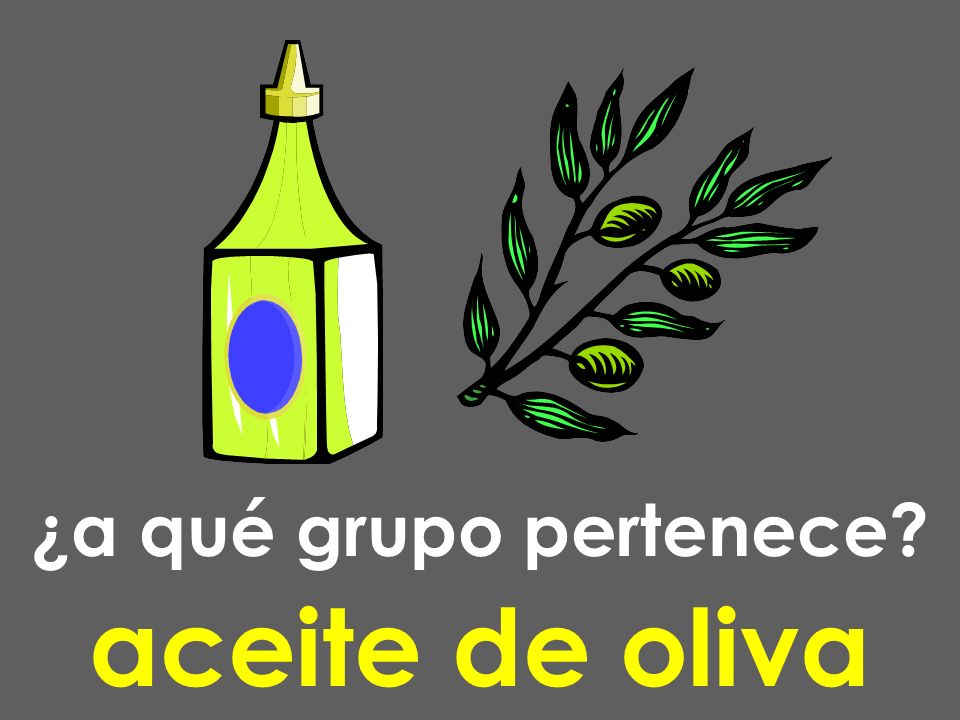 ¿a qué grupo pertenece aceite de oliva