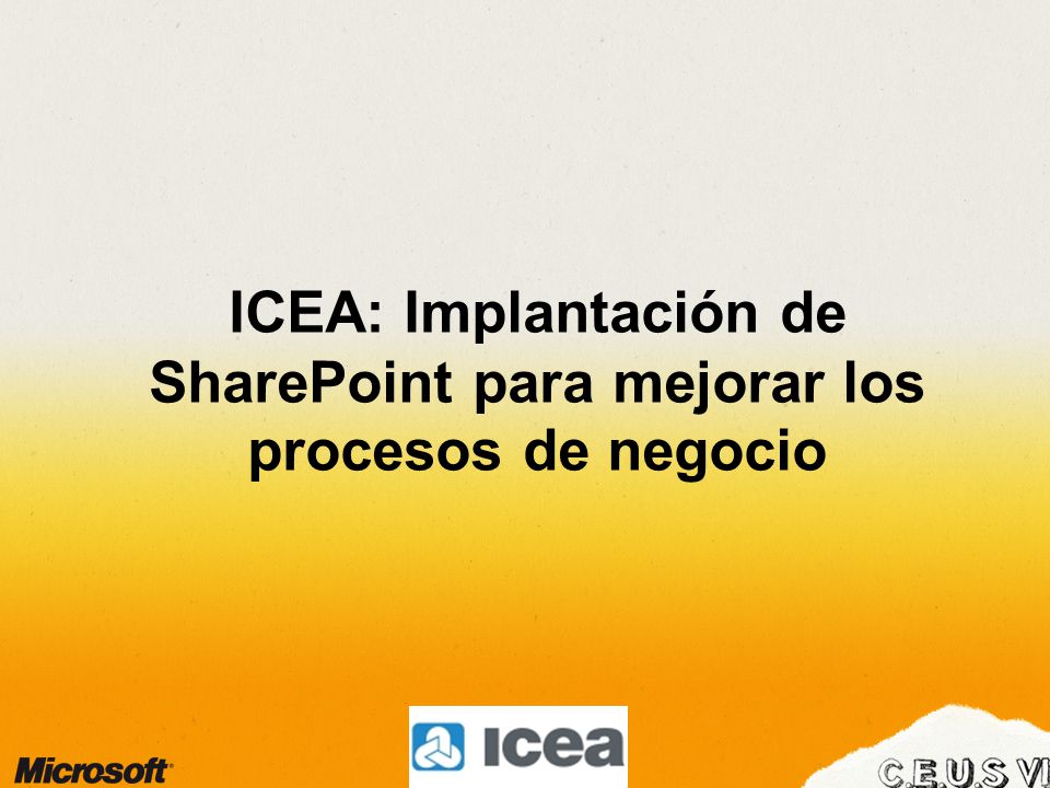 ICEA: Implantación de SharePoint para mejorar los procesos de negocio