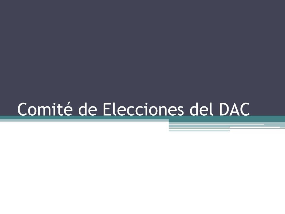 Comité de Elecciones del DAC