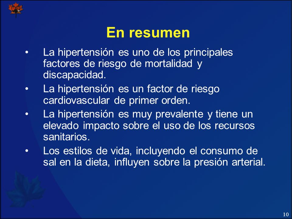 Hipertensión arterial discapacidad a largo plazo