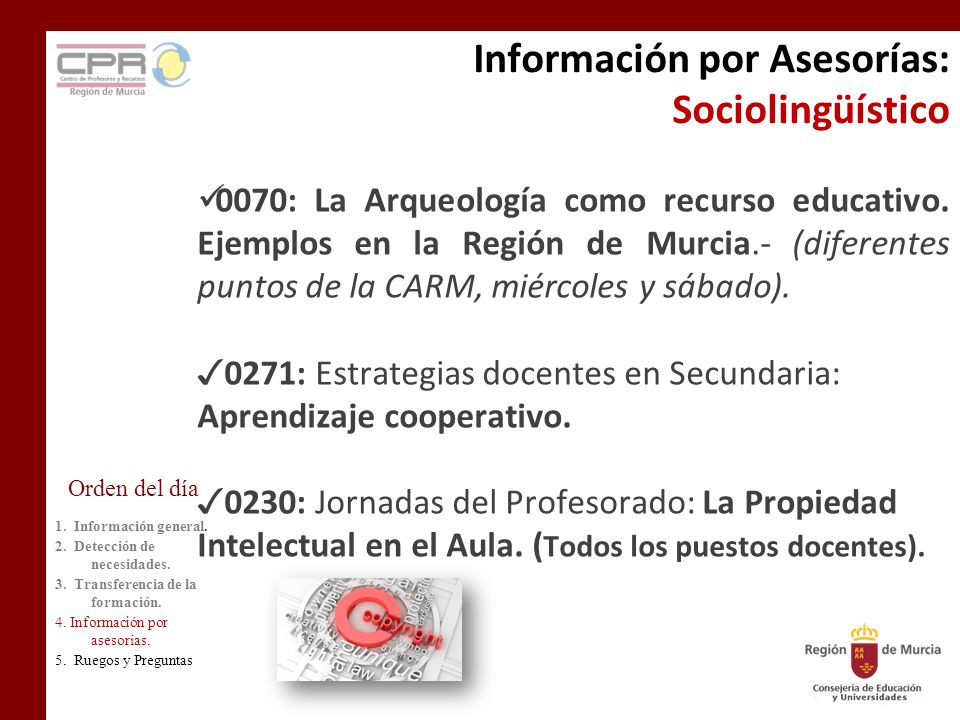 Información por Asesorías: Sociolingüístico 0070: La Arqueología como recurso educativo.