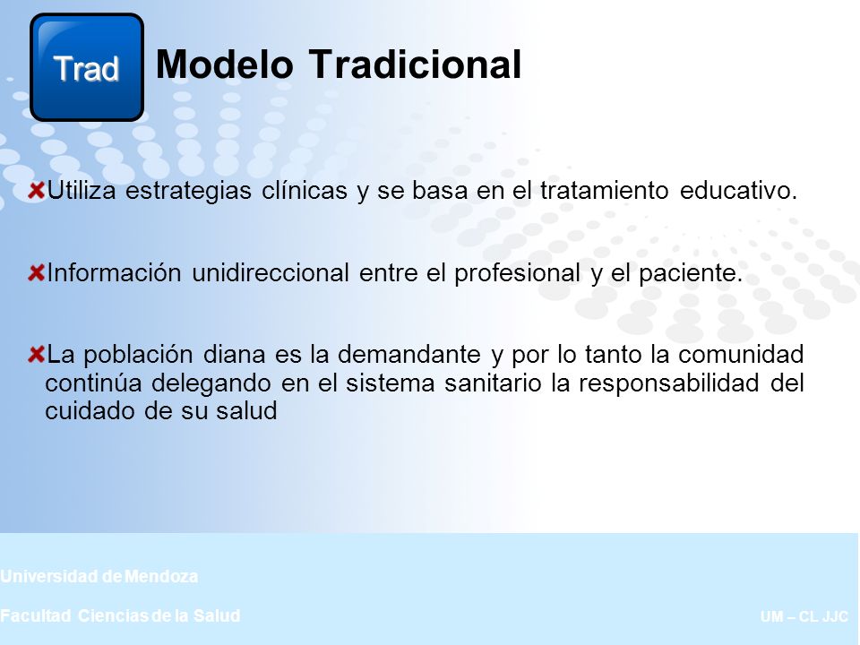 Educación para la Salud (EPS) Universidad de Mendoza Facultad Ciencias de  la Salud UM-CL JJC. - ppt descargar