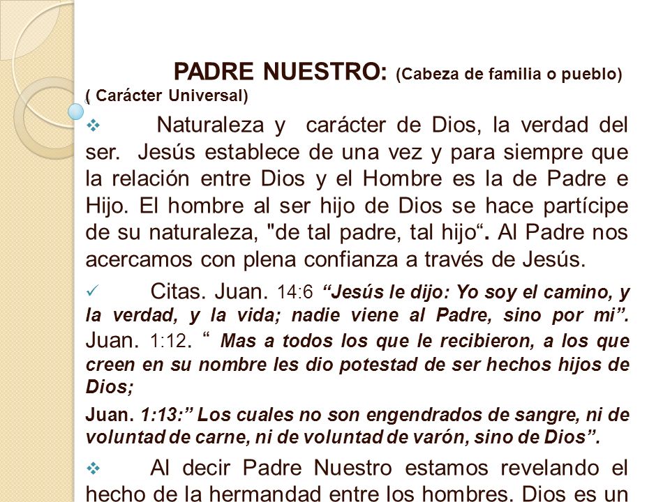 QUE ES EL PADRE NUESTRO?  Rezar, Una Oración, Un Patrón, Un Modelo, Un  Ejemplo, entre, otros.  Rezar: Origen Etimológico: El verbo Rezar viene  del. - ppt descargar