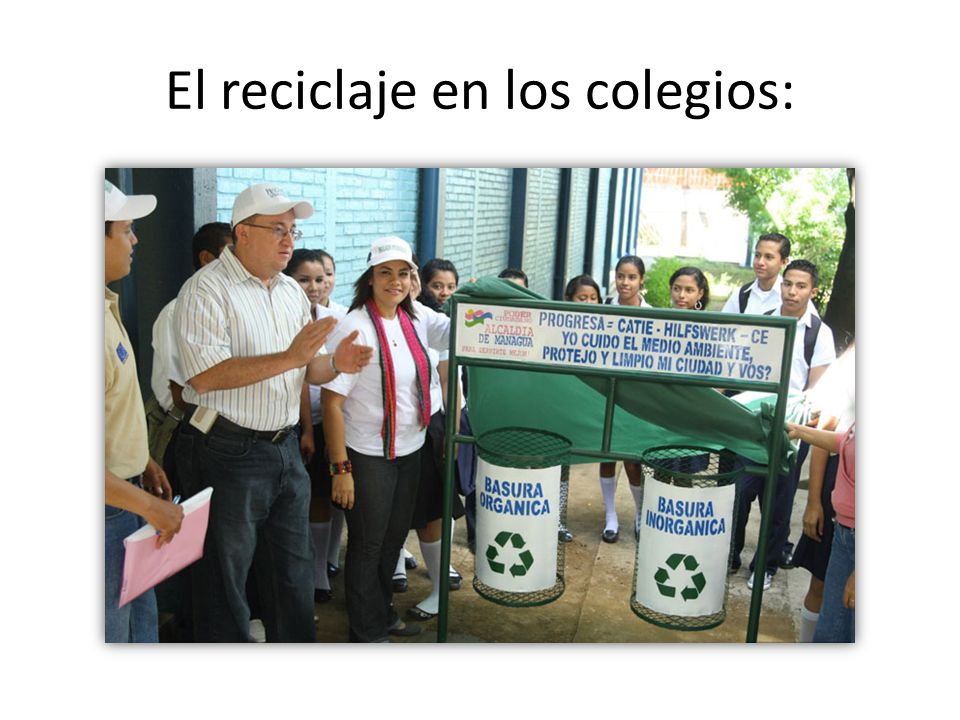 El reciclaje en los colegios: