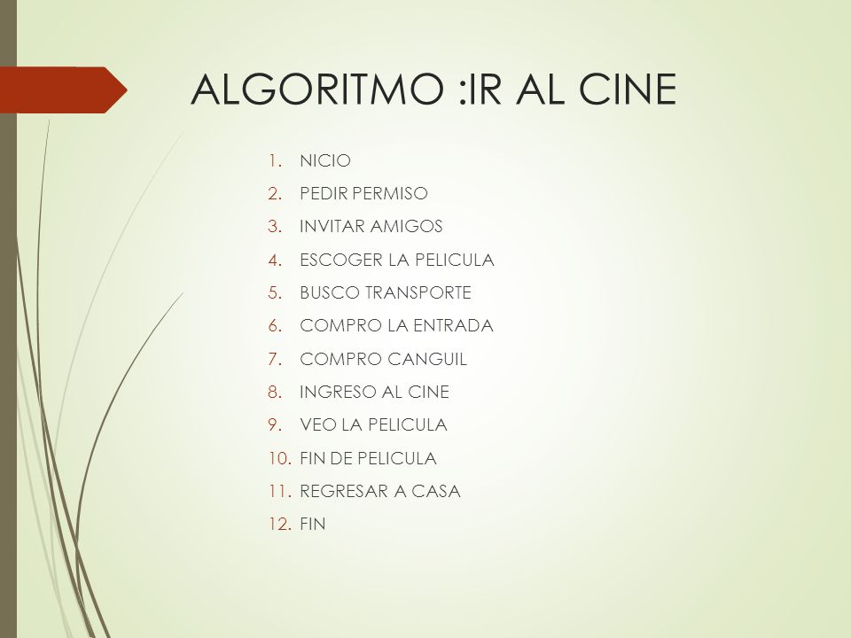 Cine Algoritmo