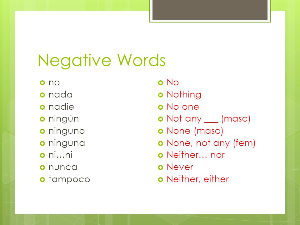 Negative words. Alguno ninguno в испанском. Nada nadie испанский. Algo nada alguien nadie alguno ninguno упражнения.