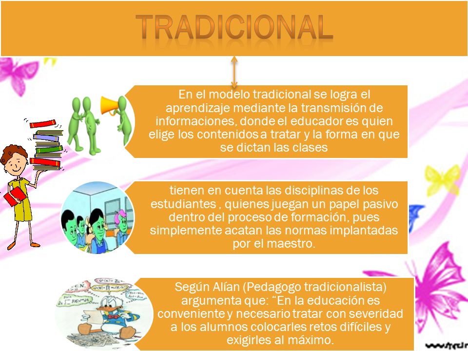 1. TRADICIONAL 2. ROMANTICO 3. CONDUCTISTA 4. DESARROLLISTA 5. SOCIALISTA  6. CONSTRUCTIVISTAS  Y Son: - ppt descargar